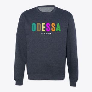 Odessa New York Color Pop Crewneck Sweatshirt