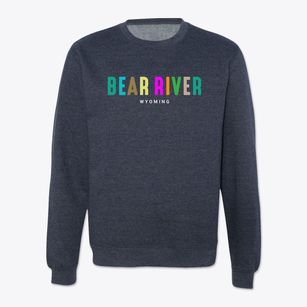 Bear River Wyoming Color Pop Crewneck Sweatshirt