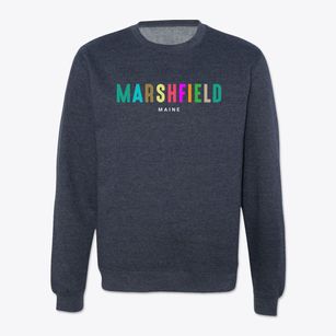 Marshfield Maine Color Pop Crewneck Sweatshirt