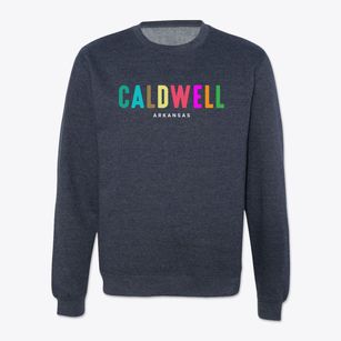 Caldwell Arkansas Color Pop Crewneck Sweatshirt