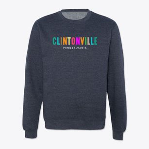 Clintonville Pennsylvania Color Pop Crewneck Sweatshirt
