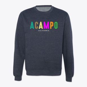 Acampo California Color Pop Crewneck Sweatshirt
