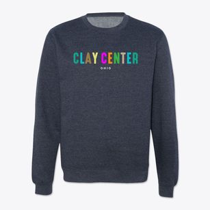 Clay Center Ohio Color Pop Crewneck Sweatshirt