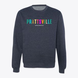 Prattsville Arkansas Color Pop Crewneck Sweatshirt
