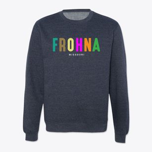 Frohna Missouri Color Pop Crewneck Sweatshirt