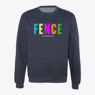 Fence Wisconsin Color Pop Crewneck Sweatshirt
