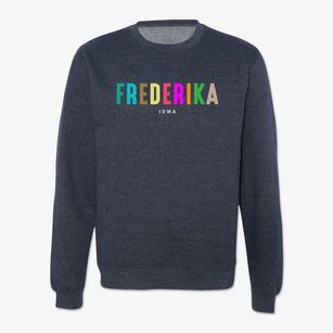 Frederika Iowa Color Pop Crewneck Sweatshirt
