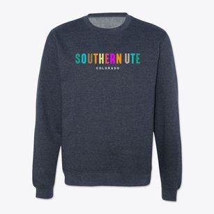 Southern Ute Colorado Color Pop Crewneck Sweatshirt