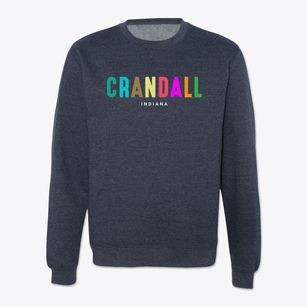 Crandall Indiana Color Pop Crewneck Sweatshirt