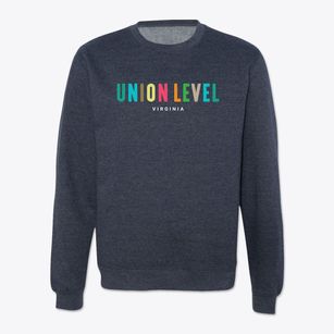Union Level Virginia Color Pop Crewneck Sweatshirt