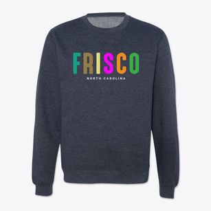 Frisco North Carolina Color Pop Crewneck Sweatshirt