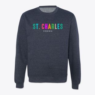 St. Charles Virginia Color Pop Crewneck Sweatshirt