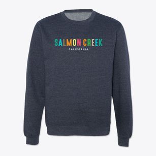 Salmon Creek California Color Pop Crewneck Sweatshirt