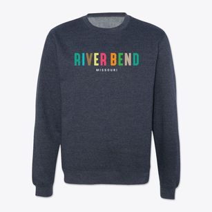 River Bend Missouri Color Pop Crewneck Sweatshirt