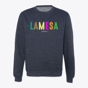 Lamesa Texas Color Pop Crewneck Sweatshirt