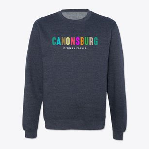 Canonsburg Pennsylvania Color Pop Crewneck Sweatshirt