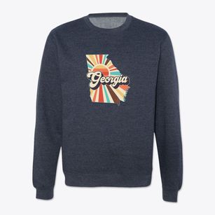  Georgia Retro Art Crewneck Sweatshirt