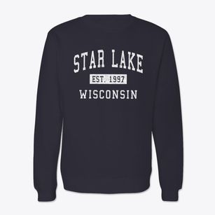 Star Lake Wisconsin Classic Established Crewneck Sweatshirt