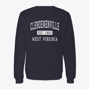 Clendenenville West Virginia Classic Established Crewneck Sweatshirt