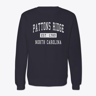 Pattons Ridge North Carolina Classic Established Crewneck Sweatshirt