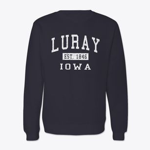 Luray Iowa Classic Established Crewneck Sweatshirt