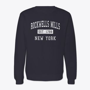 Rockwells Mills New York Classic Established Crewneck Sweatshirt