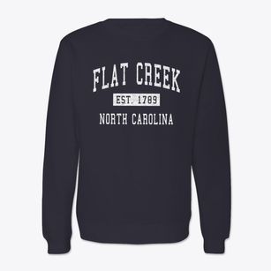 Flat Creek North Carolina Classic Established Crewneck Sweatshirt