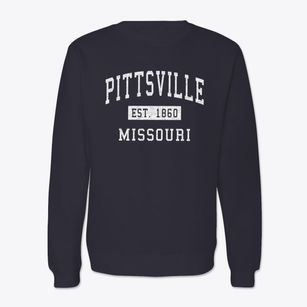 Pittsville Missouri Classic Established Crewneck Sweatshirt