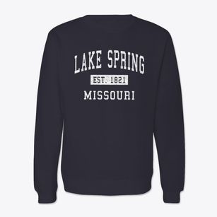 Lake Spring Missouri Classic Established Crewneck Sweatshirt
