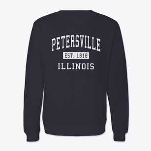 Petersville Illinois Classic Established Crewneck Sweatshirt