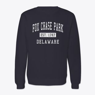 Fox Chase Park Delaware Classic Established Crewneck Sweatshirt