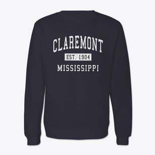 Claremont Mississippi Classic Established Crewneck Sweatshirt