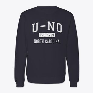 U-no North Carolina Classic Established Crewneck Sweatshirt