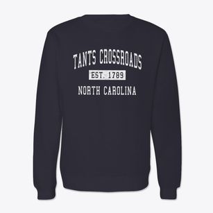 Tants Crossroads North Carolina Classic Established Crewneck Sweatshirt