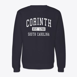 Corinth South Carolina Classic Established Crewneck Sweatshirt