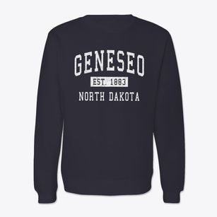 Geneseo North Dakota Classic Established Crewneck Sweatshirt