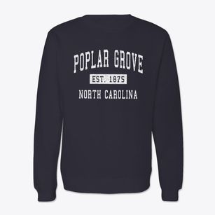 Poplar Grove North Carolina Classic Established Crewneck Sweatshirt