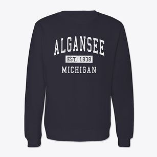 Algansee Michigan Classic Established Crewneck Sweatshirt