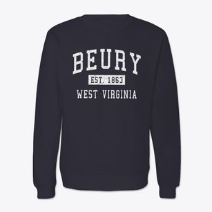 Beury West Virginia Classic Established Crewneck Sweatshirt