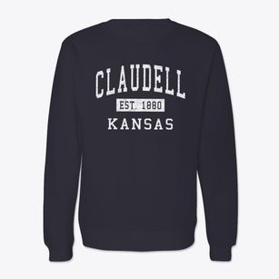 Claudell Kansas Classic Established Crewneck Sweatshirt