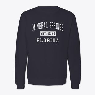 Mineral Springs Florida Classic Established Crewneck Sweatshirt