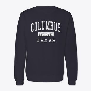 Columbus Texas Classic Established Crewneck Sweatshirt