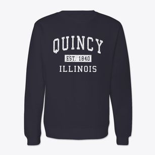 Quincy Illinois Classic Established Crewneck Sweatshirt