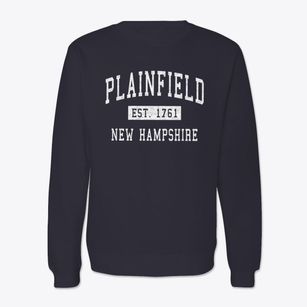 Plainfield New Hampshire Classic Established Crewneck Sweatshirt