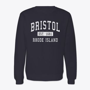 Bristol Rhode Island Classic Established Crewneck Sweatshirt