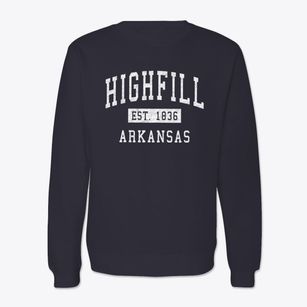Highfill Arkansas Classic Established Crewneck Sweatshirt