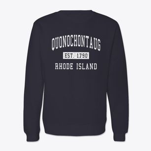 Quonochontaug Rhode Island Classic Established Crewneck Sweatshirt