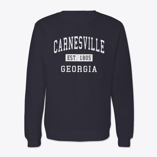 Carnesville Georgia Classic Established Crewneck Sweatshirt