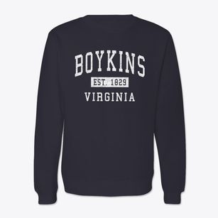 Boykins Virginia Classic Established Crewneck Sweatshirt