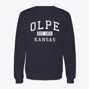 Olpe Kansas Classic Established Crewneck Sweatshirt